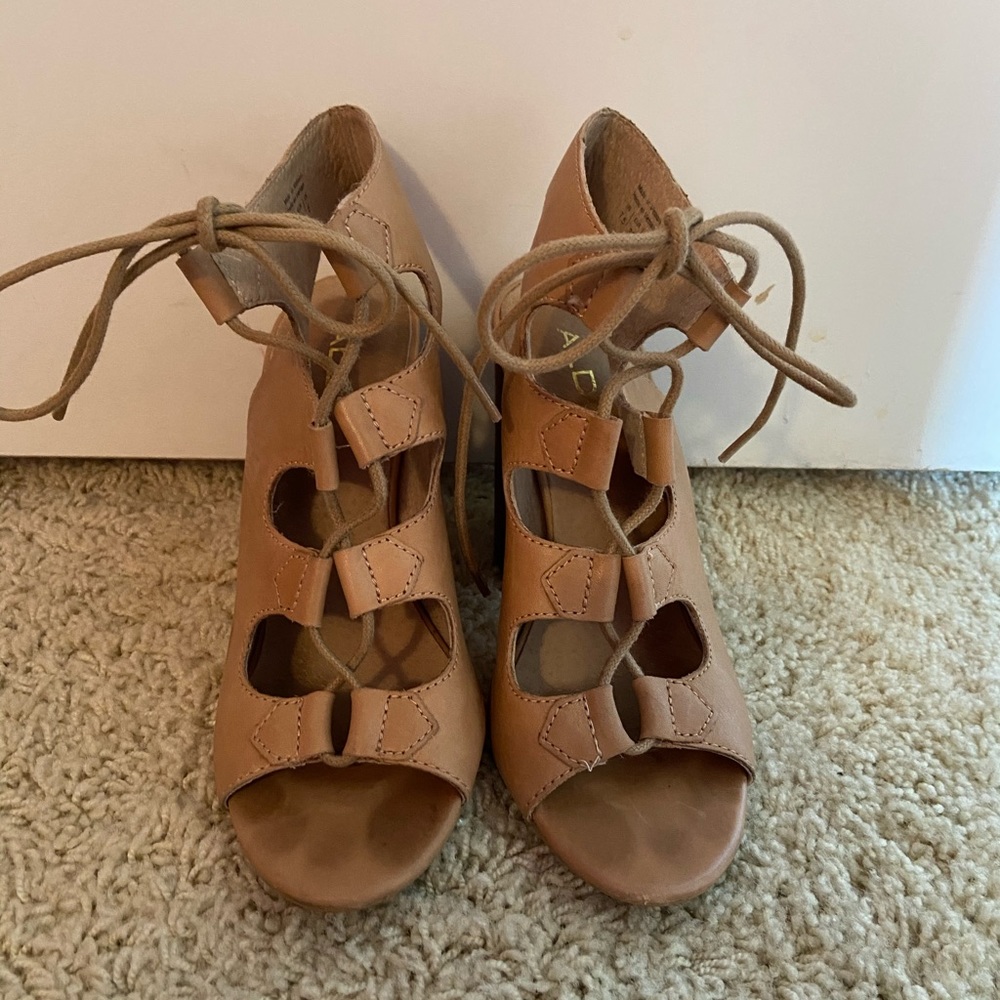 Aldo Lace Up wedges